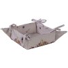Clayre & Eef HBU47 Koš na chléb růžový, béžový 35x35x8 cm