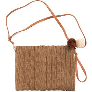Clayre & Eef JZBG0260CH Dámská taška hnědá 27x3x20 cm