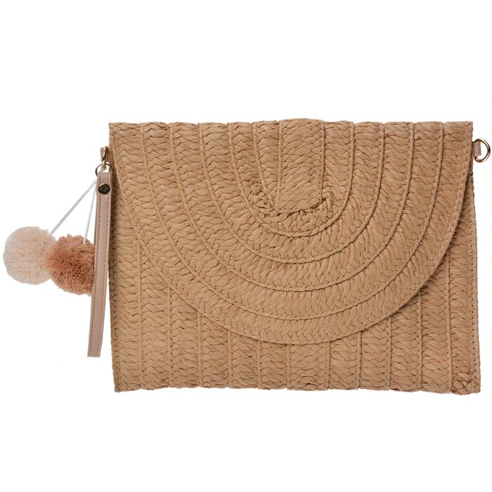 Clayre & Eef JZBG0260LCH Dámská taška hnědá 27x3x20 cm