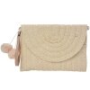 Clayre & Eef JZBG0260N Dámská kabelka béžová 27x3x20 cm