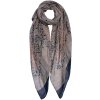 Clayre & Eef JZSC0666BL Šála dámská vzor modrá 70x180 cm
