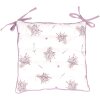 Clayre & Eef LAG29 Pěnový polštář na židli 40x40 cm Fialová Bílá Levandule