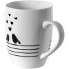 Clayre & Eef LBSMU Hrnek bílý, černý 350 ml