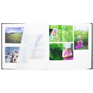 Panodia fotoalbum Linea černé 30x30 cm 60 bílých stran