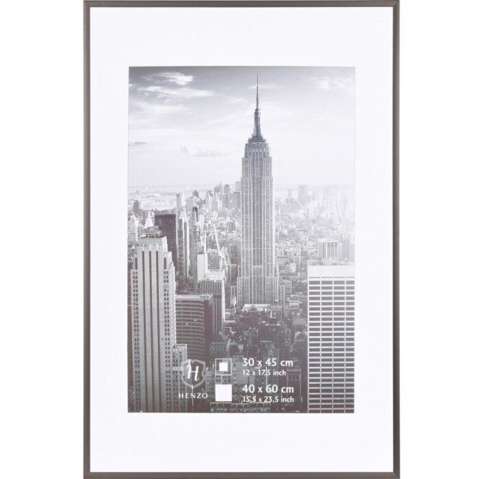 Manhattan rám hliníkový 40x60 cm ocelově šedý