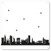 Magnetická tabule SKYLINE New York v bílo-černé barvě