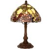 LumiLamp 5LL-1103 stolní lampa Tiffany Ø 22x32 cm žlutá květinová stolní lampa