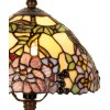 LumiLamp 5LL-1103 stolní lampa Tiffany Ø 22x32 cm žlutá květinová stolní lampa