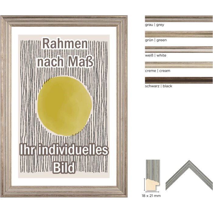 Dřevěný rám Walther Palma speciální formáty a 2 typy skel