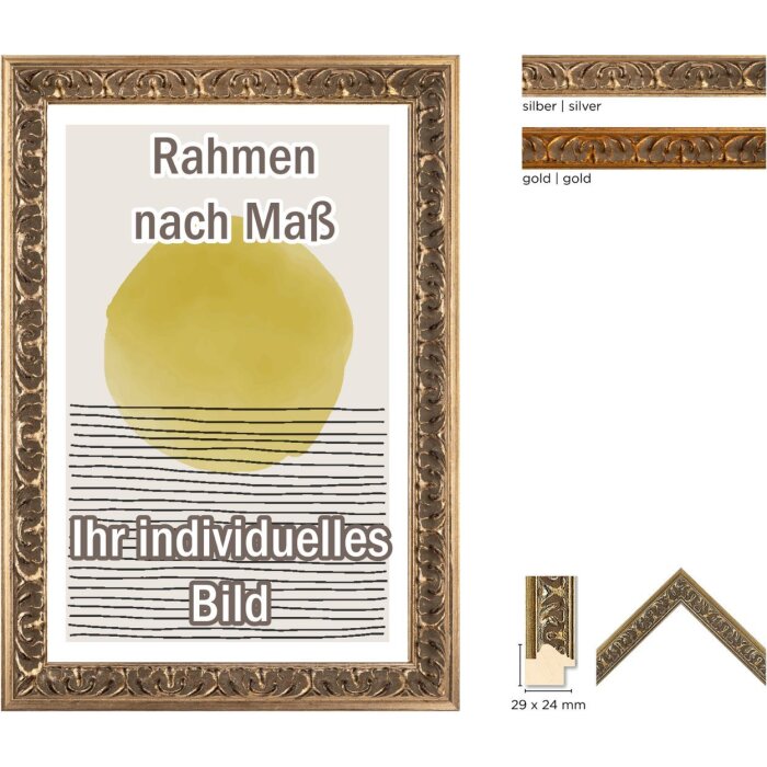 Dřevěný rám Walther Pamplona 2 typy skel a speciální formáty
