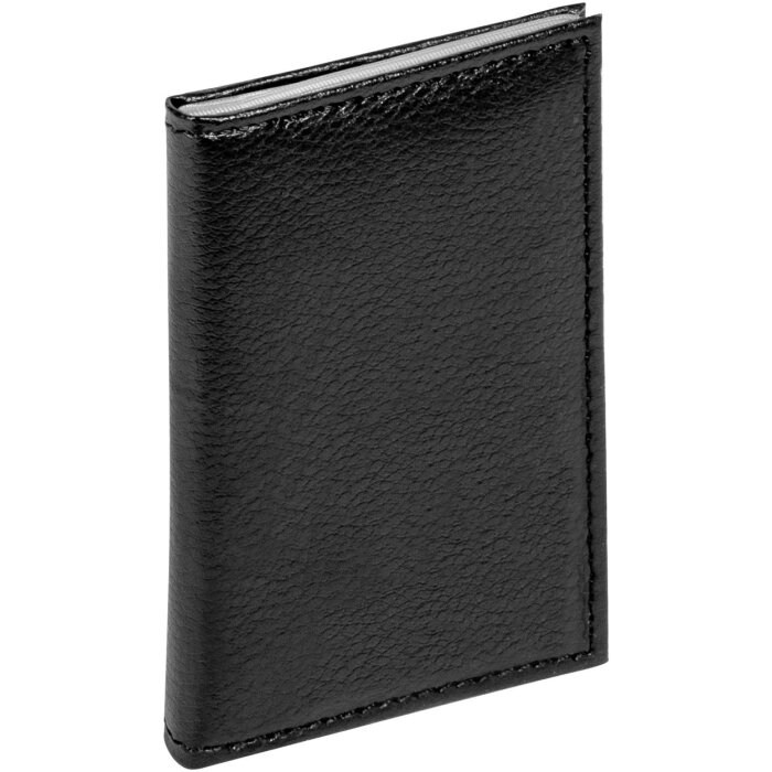 Kožené pouzdro na šekové karty Walther 9,8x6,7 cm černé