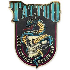 Plechová cedule ZEP TATTOO 35x45 cm