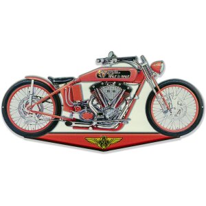 Kovová cedule ZEP SPEED 50x25 cm motorka