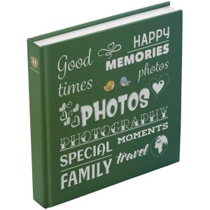 Henzo Jumbo fotoalbum Wording zelené 30x30 cm 100...