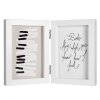 Henzo dřevěný dvojitý rám Piano 2 fotografie 10x15 cm bílý