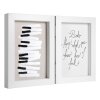 Henzo dřevěný dvojitý rám Piano 2 fotografie 10x15 cm bílý