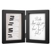 Henzo dřevěný dvojitý rám Piano 2 fotografie 10x15 cm černá