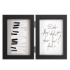 Henzo dřevěný dvojitý rám Piano 2 fotografie 10x15 cm černá