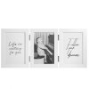 Henzo dřevěný dvojitý rám Piano 3 fotografie 10x15 cm bílý