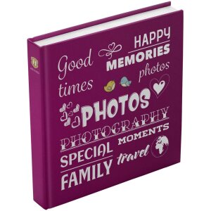 Henzo Jumbo fotoalbum Wording 30x30 cm 100 bílých stran