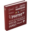 Henzo Jumbo fotoalbum Wording 30x30 cm 100 bílých stran