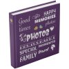 Henzo Jumbo fotoalbum Wording 30x30 cm 100 bílých stran