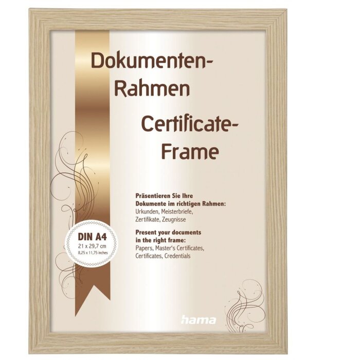 Dřevěný rám Hama MDF Waves 21x29,7 cm dub
