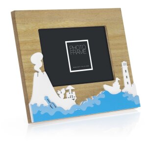 Dřevěný portrétní rám ZEP Island 10x15 cm prázdninový obrazový rám