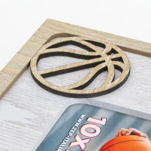 Dřevěný fotorámeček ZEP Jordan 10x15 cm basketbalový fotorámeček