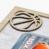 Dřevěný fotorámeček ZEP Jordan 10x15 cm basketbalový fotorámeček