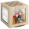 ZEP dřevěná kostka na fotografie hrom 4 fotografie 10x10 cm otočné