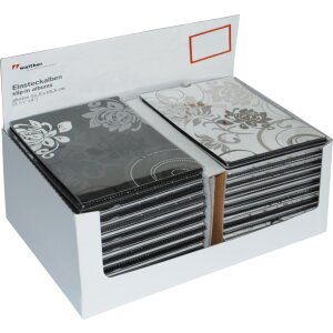 Walther slip-in album Grindy černé pro 24 fotografií 11,5x15,5 cm měkká vazba