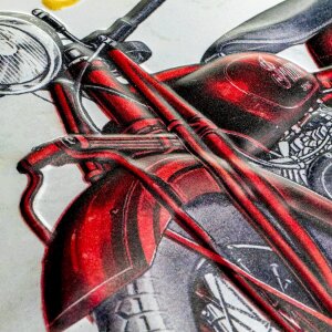 Plechová cedule ZEP MOTO 30x45x0,4 cm