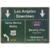 ZEP plechová cedule ROADS 57,5x43x0,4 cm Los Angeles