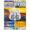Plechová cedule ZEP ROUTE 66 vícebarevná 43x57x0,4 cm