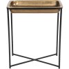 Clayre & Eef 50420L Odkládací stolek 53x54x62 cm Měděná barva