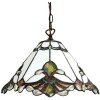 Clayre & Eef 5LL-6184 Závěsná lampa Tiffany Ø 31x107 cm E27-max 1x60W
