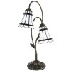 Clayre & Eef 5LL-6253 Stolní lampa Tiffany 35x18x61 cm E14-max 2x25W Hnědá - Bílá