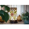 Clayre & Eef 5LL-6298 Stolní lampa Tiffany Ø 15x26 cm E14-max 1x40W Zelená - béžová