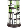 Clayre & Eef 5LL-6300 Stolní lampa Tiffany Ø 15x26 cm E14-max 1x40W Béžová - zelená