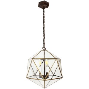 Clayre & Eef 5LL-9344 Závěsná lampa 30x30x160 cm E14-max 3x40W