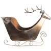 Clayre & Eef 5Y1089 Dekorace Sáně 54x26x49 cm Zlatá barva