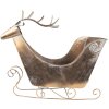 Clayre & Eef 5Y1089 Dekorace Sáně 54x26x49 cm Zlatá barva