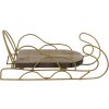 Clayre & Eef 64966 Dekorace sáně 26x13x12 cm hnědá