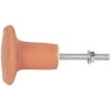Clayre & Eef 65063 Dveřní klika Ø 4x3 cm Oranžová - Zlatá barva