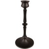 Clayre & Eef 65080 Svícen Ø 10x23 cm černý