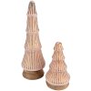 Clayre & Eef 65121 Vánoční stromek Ø 13x24 cm růžový