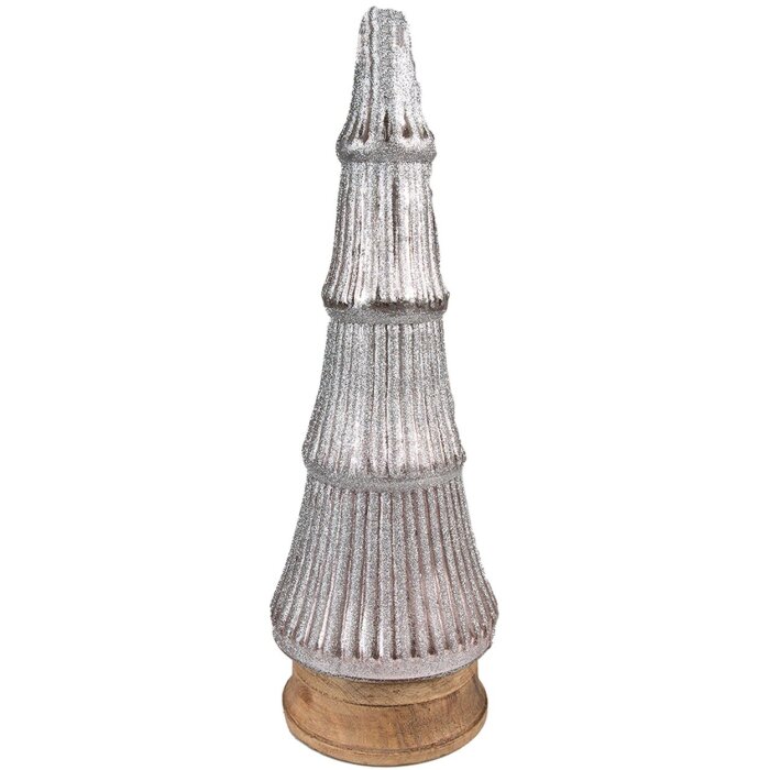 Clayre & Eef 65124 Vánoční stromek Ø 15x44 cm růžový