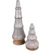 Clayre & Eef 65124 Vánoční stromek Ø 15x44 cm růžový