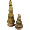 Clayre & Eef 65128 Vánoční stromek Ø 15x44 cm Zlatá barva